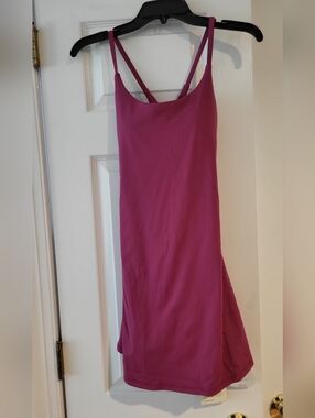 Fuchsia Slip Dress with Thin Straps